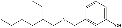 3-{[(2-ethylhexyl)amino]methyl}phenol Struktur