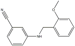 3-{[(2-methoxyphenyl)methyl]amino}benzonitrile Struktur