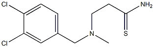 3-{[(3,4-dichlorophenyl)methyl](methyl)amino}propanethioamide Struktur