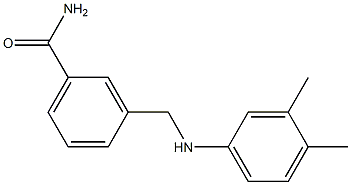 3-{[(3,4-dimethylphenyl)amino]methyl}benzamide Struktur