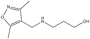 3-{[(3,5-dimethyl-1,2-oxazol-4-yl)methyl]amino}propan-1-ol Struktur