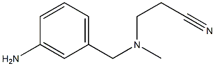 3-{[(3-aminophenyl)methyl](methyl)amino}propanenitrile Struktur