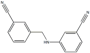 3-{[(3-cyanophenyl)amino]methyl}benzonitrile Struktur