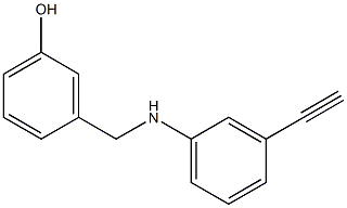 3-{[(3-ethynylphenyl)amino]methyl}phenol Struktur