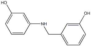 3-{[(3-hydroxyphenyl)methyl]amino}phenol Struktur