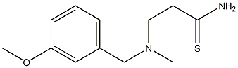 3-{[(3-methoxyphenyl)methyl](methyl)amino}propanethioamide Struktur