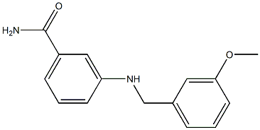 3-{[(3-methoxyphenyl)methyl]amino}benzamide Struktur