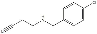 3-{[(4-chlorophenyl)methyl]amino}propanenitrile Struktur