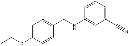 3-{[(4-ethoxyphenyl)methyl]amino}benzonitrile Struktur