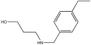 3-{[(4-ethylphenyl)methyl]amino}propan-1-ol Struktur