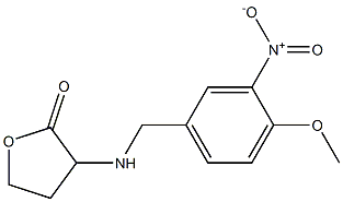 3-{[(4-methoxy-3-nitrophenyl)methyl]amino}oxolan-2-one Struktur