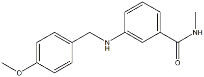 3-{[(4-methoxyphenyl)methyl]amino}-N-methylbenzamide Struktur