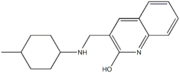 3-{[(4-methylcyclohexyl)amino]methyl}quinolin-2-ol Struktur