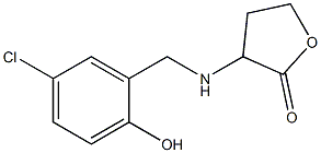 3-{[(5-chloro-2-hydroxyphenyl)methyl]amino}oxolan-2-one Struktur