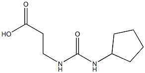 3-{[(cyclopentylamino)carbonyl]amino}propanoic acid Struktur