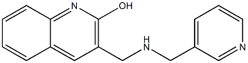 3-{[(pyridin-3-ylmethyl)amino]methyl}quinolin-2-ol Struktur