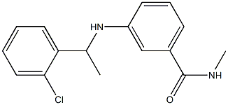 3-{[1-(2-chlorophenyl)ethyl]amino}-N-methylbenzamide Struktur