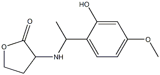 3-{[1-(2-hydroxy-4-methoxyphenyl)ethyl]amino}oxolan-2-one Struktur