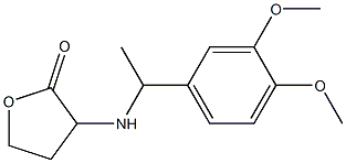 3-{[1-(3,4-dimethoxyphenyl)ethyl]amino}oxolan-2-one Struktur