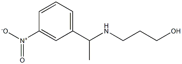 3-{[1-(3-nitrophenyl)ethyl]amino}propan-1-ol Struktur