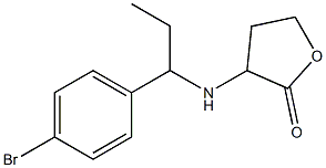 3-{[1-(4-bromophenyl)propyl]amino}oxolan-2-one Struktur