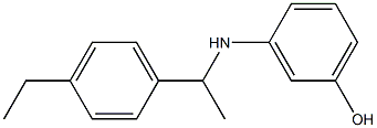 3-{[1-(4-ethylphenyl)ethyl]amino}phenol Struktur