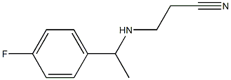 3-{[1-(4-fluorophenyl)ethyl]amino}propanenitrile Struktur