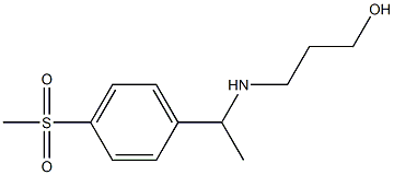 3-{[1-(4-methanesulfonylphenyl)ethyl]amino}propan-1-ol Struktur