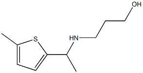 3-{[1-(5-methylthiophen-2-yl)ethyl]amino}propan-1-ol Struktur