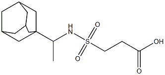 3-{[1-(adamantan-1-yl)ethyl]sulfamoyl}propanoic acid Struktur