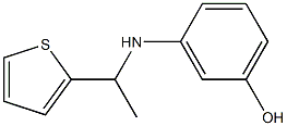 3-{[1-(thiophen-2-yl)ethyl]amino}phenol Struktur