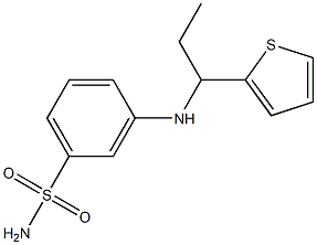 3-{[1-(thiophen-2-yl)propyl]amino}benzene-1-sulfonamide Struktur