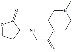 3-{[2-(4-methylpiperazin-1-yl)-2-oxoethyl]amino}oxolan-2-one Struktur