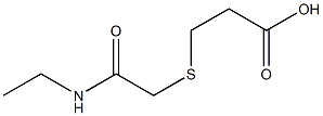 3-{[2-(ethylamino)-2-oxoethyl]thio}propanoic acid Struktur