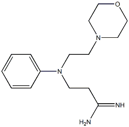 3-{[2-(morpholin-4-yl)ethyl](phenyl)amino}propanimidamide Struktur