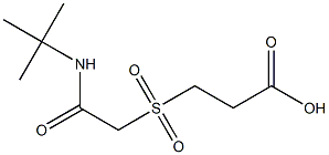 3-{[2-(tert-butylamino)-2-oxoethyl]sulfonyl}propanoic acid Struktur