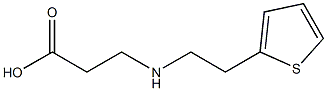 3-{[2-(thiophen-2-yl)ethyl]amino}propanoic acid Struktur