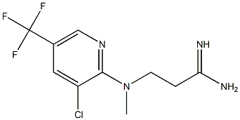 3-{[3-chloro-5-(trifluoromethyl)pyridin-2-yl](methyl)amino}propanimidamide Struktur