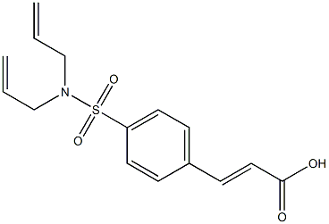 3-{4-[bis(prop-2-en-1-yl)sulfamoyl]phenyl}prop-2-enoic acid Struktur