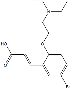 3-{5-bromo-2-[2-(diethylamino)ethoxy]phenyl}prop-2-enoic acid Struktur