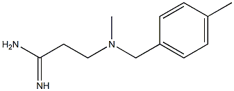 3-{methyl[(4-methylphenyl)methyl]amino}propanimidamide Struktur