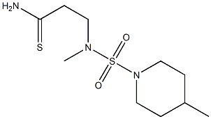 3-{methyl[(4-methylpiperidine-1-)sulfonyl]amino}propanethioamide Struktur