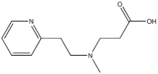 3-{methyl[2-(pyridin-2-yl)ethyl]amino}propanoic acid Struktur