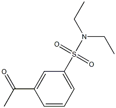 3-acetyl-N,N-diethylbenzene-1-sulfonamide Struktur