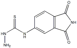 3-amino-1-(1,3-dioxo-2,3-dihydro-1H-isoindol-5-yl)thiourea Struktur