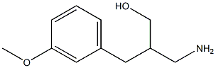 3-amino-2-[(3-methoxyphenyl)methyl]propan-1-ol Struktur