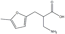 3-amino-2-[(5-methylfuran-2-yl)methyl]propanoic acid Struktur