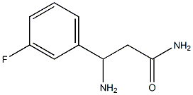 3-amino-3-(3-fluorophenyl)propanamide Struktur