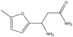 3-amino-3-(5-methylfuran-2-yl)propanamide Struktur