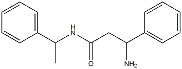 3-amino-3-phenyl-N-(1-phenylethyl)propanamide Struktur